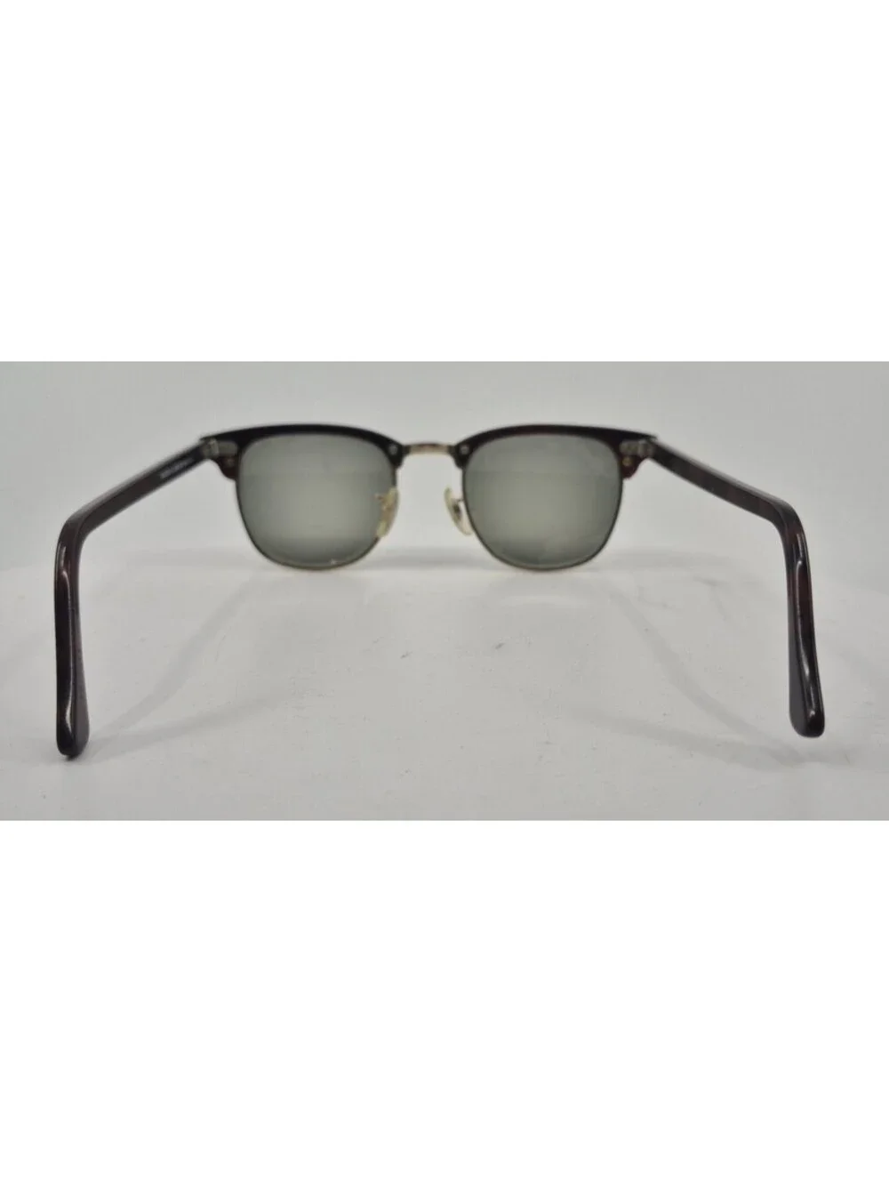 Ray Ban Bausch & Lomb Clubmaster Sunglasses Tortoise Gold W0366 Mens USA Vintage